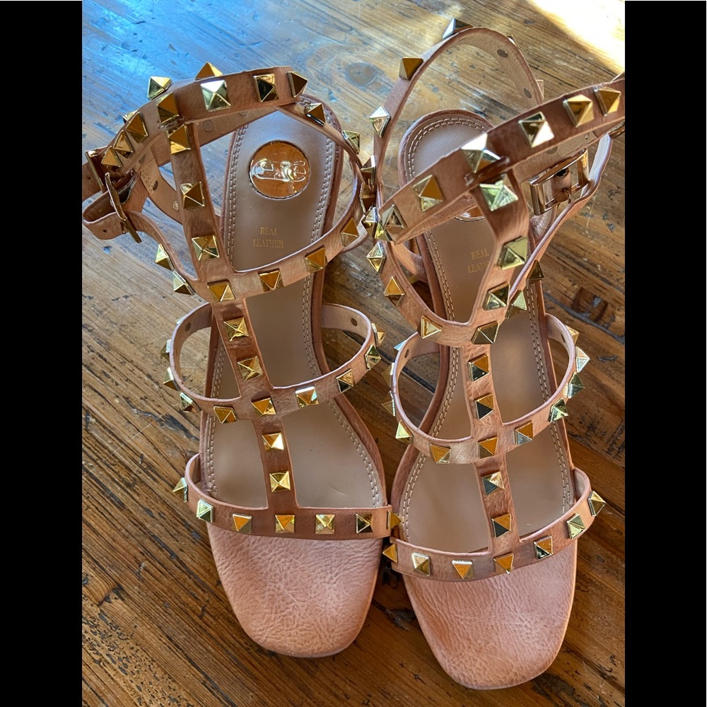 exe brand rock stud sandal